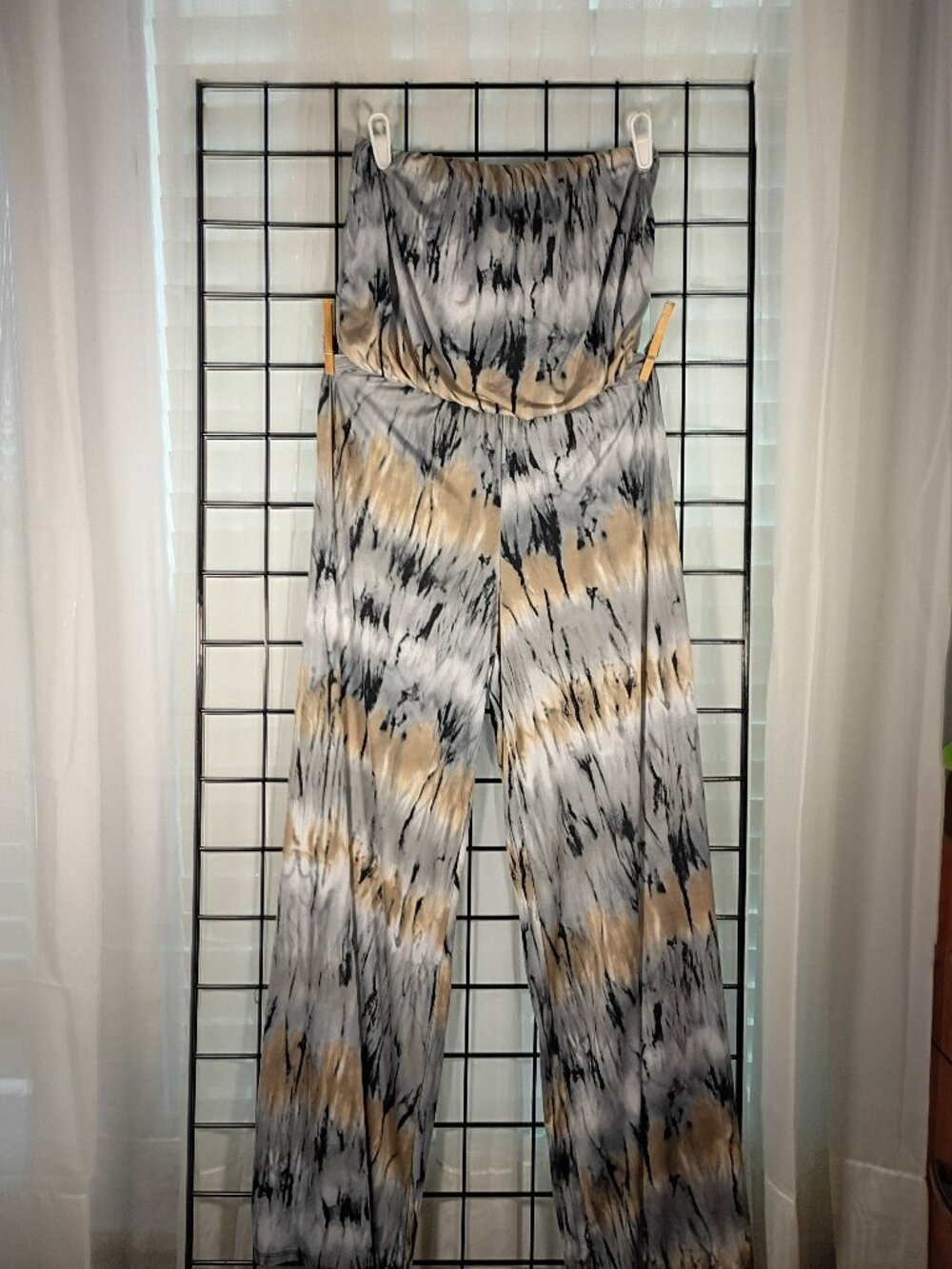 Stylish Tie-Dye Wide-Leg Jumpsuit/Romper